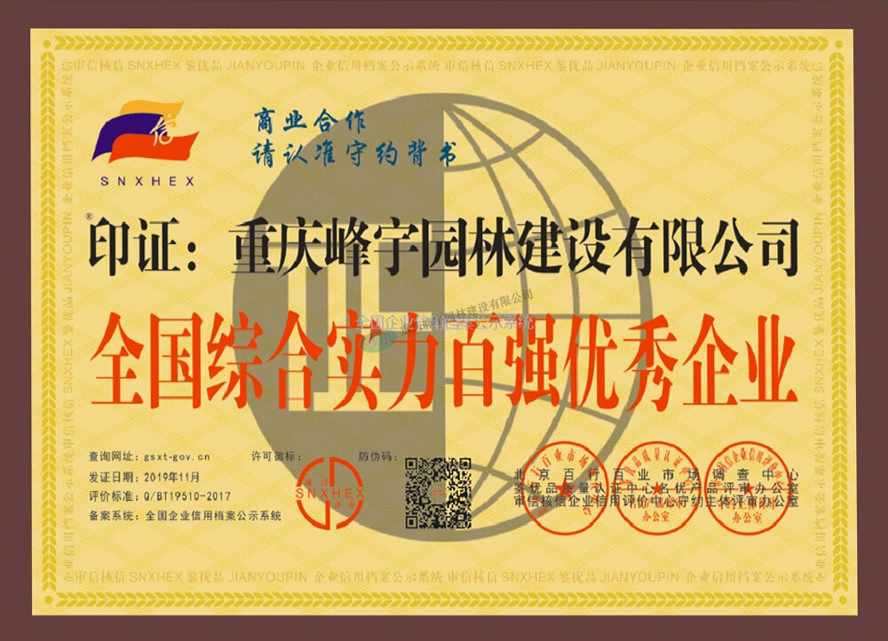 全國綜合實(shí)力百強(qiáng)優(yōu)秀企業(yè)